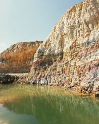 Low angle view of cliff