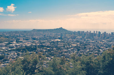 Aerial view of city