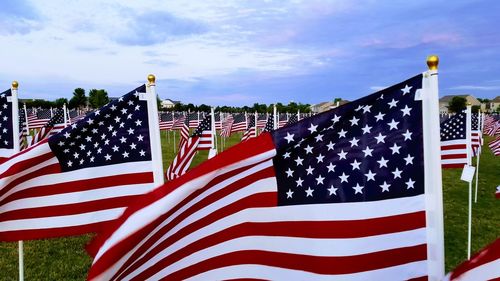 Moving wall flag memorial