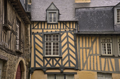 Low angle view of old medieval building