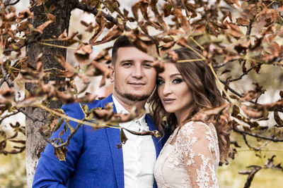 Portrait of a smiling young couple