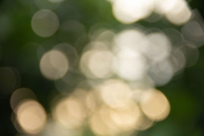 Defocused image of blurred lights