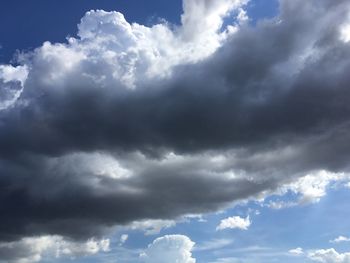 Low angle view of clouds in sky