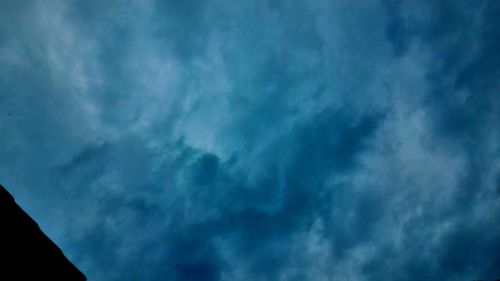 Low angle view of storm clouds in sky