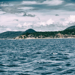 Scenic view of sea against sky