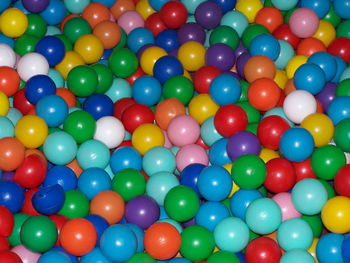 Full frame shot of multi colored balls