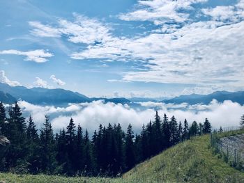 Panoramic view of landscape against sky