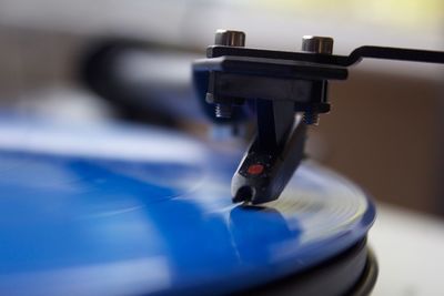Blurred motion of turntable