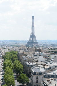 Buildings in city against sky