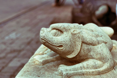 Close-up of statue