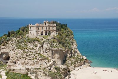 View of fort on the beach