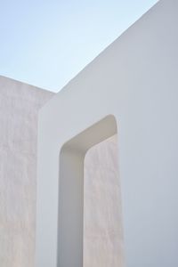 Low angle view of built structure against clear sky