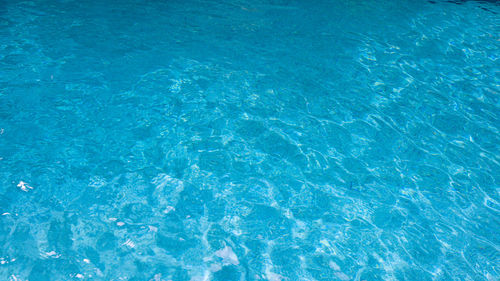 High angle view of swimming pool in sea