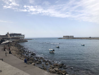 Scenic view of sea against sky