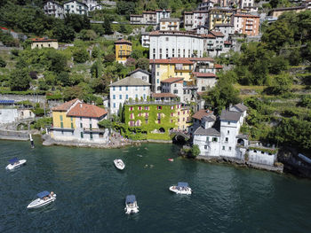 View of the village of nesso on lake como