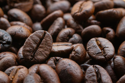 Full frame shot of coffee beans