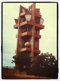 Low angle view of built structure against the sky