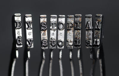 Close-up of machine part