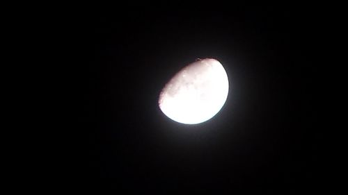 Low angle view of moon in sky