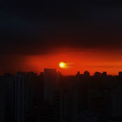 Cityscape at sunset