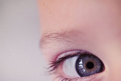 Close-up portrait of human eye