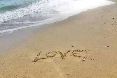 Love written in the sand 