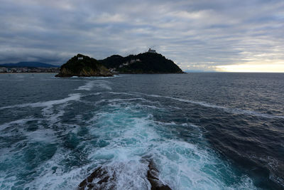 Scenic view of sea against sky