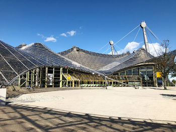 View of building against cloudy sky