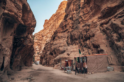 Scenic view of rock formations