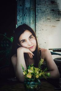 Portrait of a smiling young woman