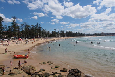 Scenic view of beach