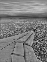 Aerial view of landscape against sky