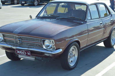 Close-up of vintage car