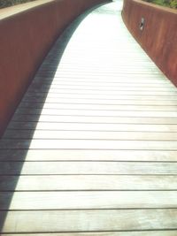 View of wooden walkway