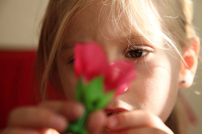 Close-up portrait of girl