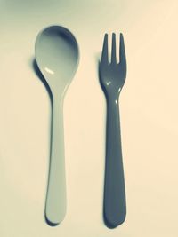 High angle view of drinking glasses on table