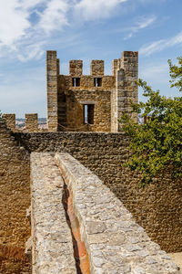 View são jorge castle  against cloudy sky