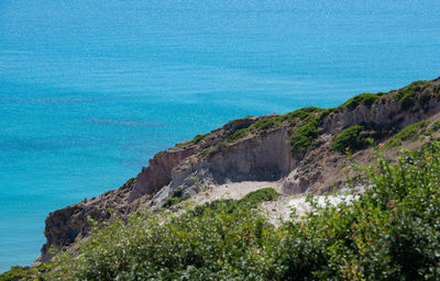 Mediterranean coastal landscape in the south of the island kos greece