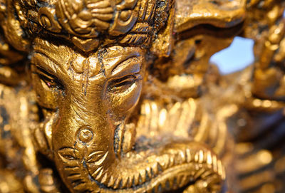 Close-up of ganesha statue