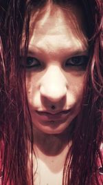 Close-up portrait of woman