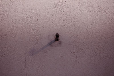 Shadow of person on wall