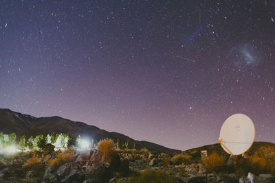 Low angle view of starry sky