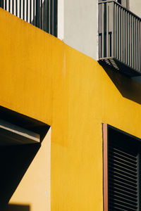 Low angle view of yellow building