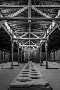 Empty corridor of building