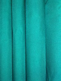 Full frame shot of turquoise textile