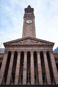 Low angle view of tower against sky