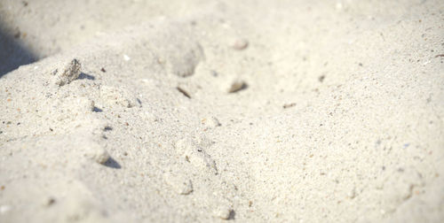 Close-up of sand on beach