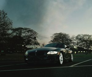 Car on road against sky