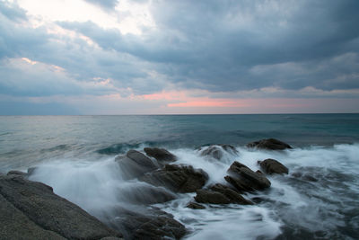 Scenic view of sea against sky