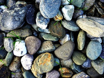 Full frame shot of pebbles